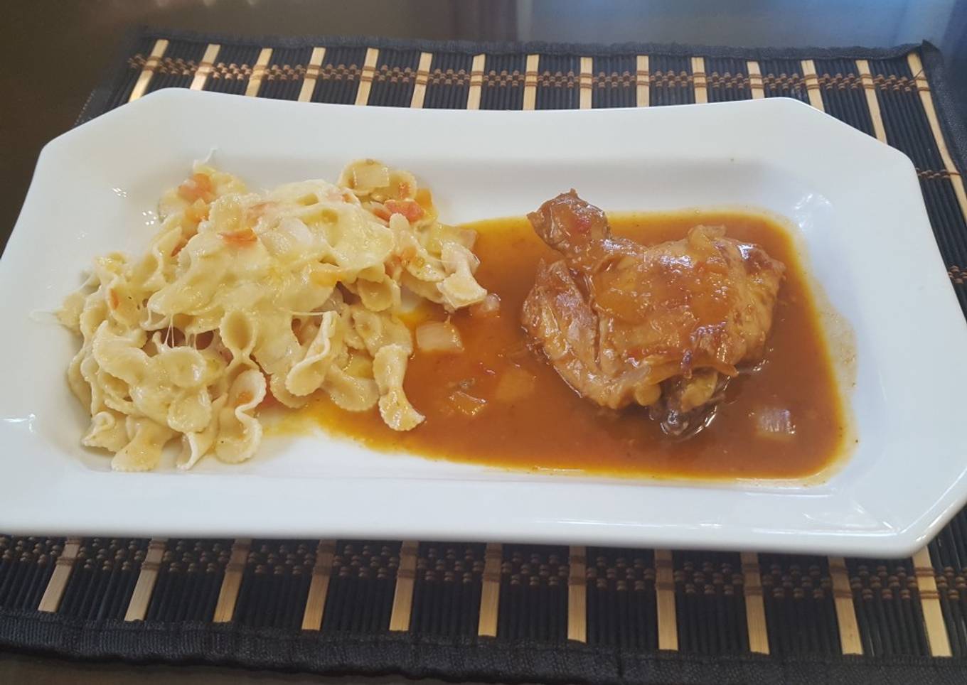 Muslos de pollo en salsa de Cola-Cola