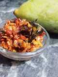 Andhra style raw mango pachadi