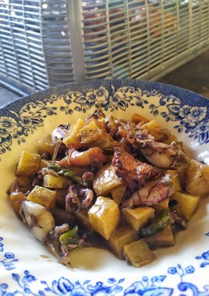 Foto resep Tumis baby cumi ijo