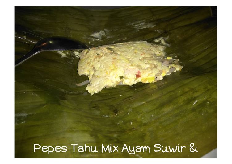Pepes Tahu Mix Ayam Suwir & Toge