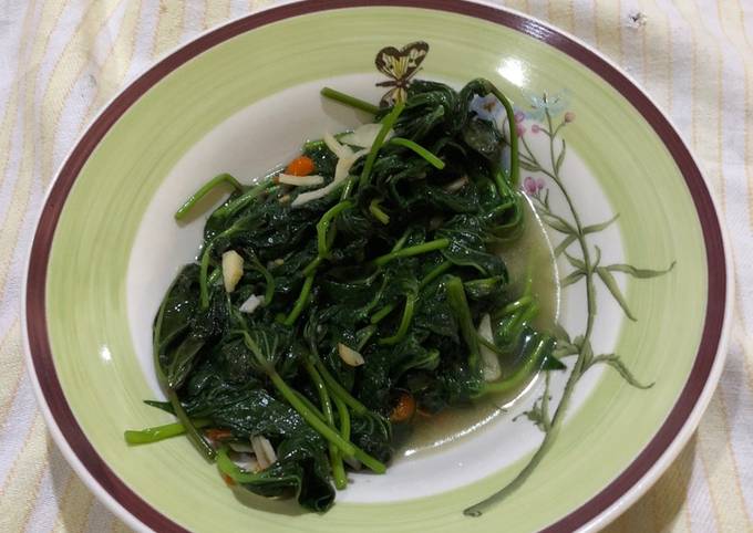 Yuk intip, Resep gampang buat Tumis daun ubi Simpel Pagi dijamin sesuai selera