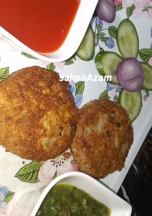 A picture of Noodles chicken cutlets❤نوڈلز چکن کٹلس❤.