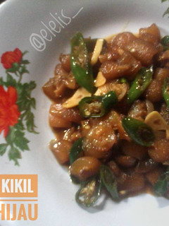 Foto resep Oseng Kikil Cabe Hijau+tips hilangkan bau kikil