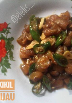 Foto resep Oseng Kikil Cabe Hijau+tips hilangkan bau kikil