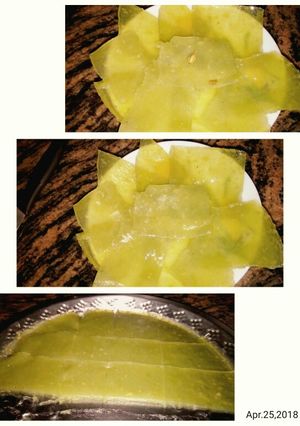 A picture of Raw mango papad.
