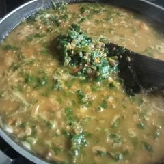 A picture of Mother's Dal palak.