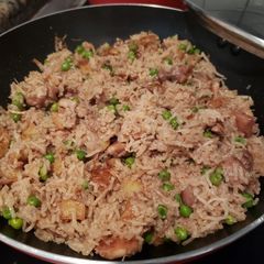 A picture of Biryani (mixture rice).