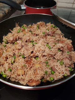 A picture of Biryani (mixture rice).