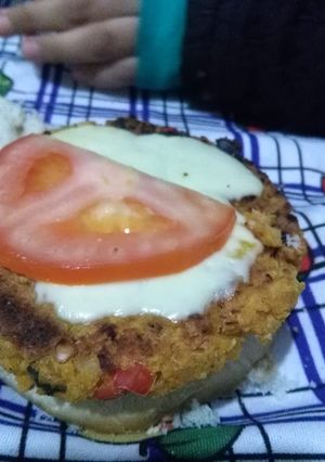 Una foto de Hamburguesas de garbanzos