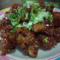 A picture of Ayam Goreng Madu Ala Korea.