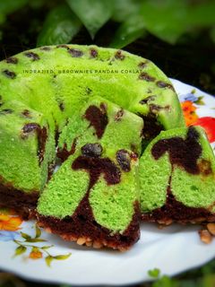 Foto resep Brownies Pandan Coklat