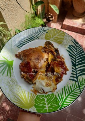 Une photo de Poulet aux poivrons et œufs 🍴
