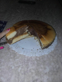 Una foto de Torta marmolada con dulce de leche