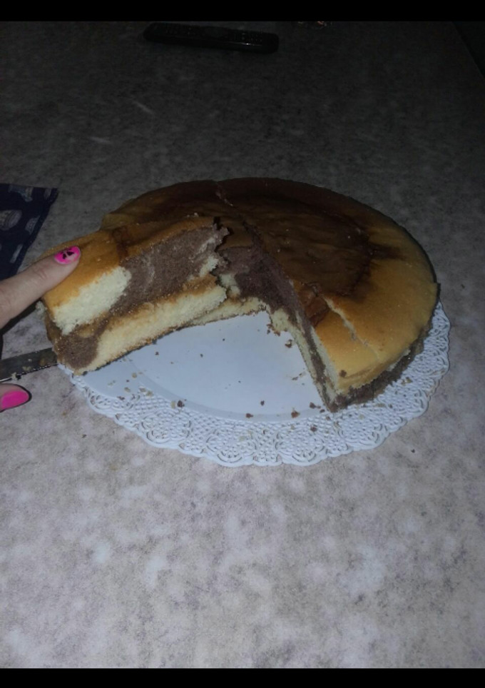 Una foto de Torta marmolada con dulce de leche