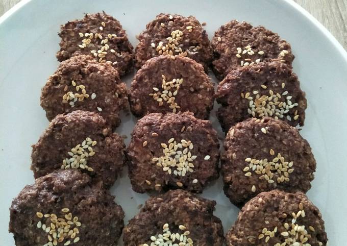 Choco Banana Oat Cookies