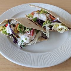 A picture of Cod tacos.