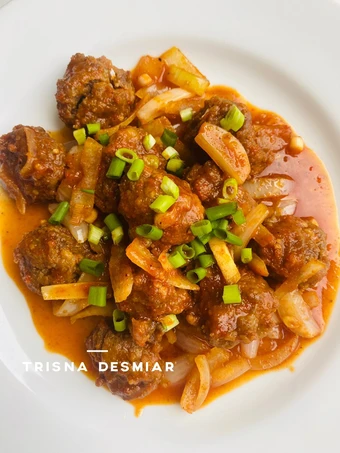 Langkah Gampang Membuat Resep Bola sapi goreng balado Anti Ribet, Mantap Sekali