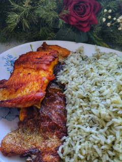 عکسی از دستور شوید پلو با ماهی