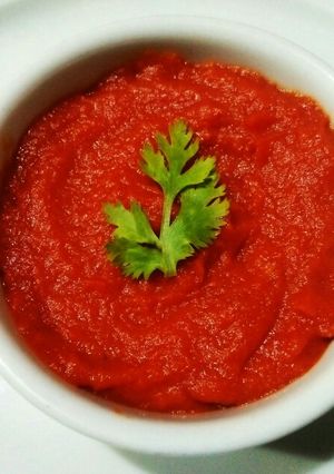 A picture of Homemade Tomato Paste🍅😋.