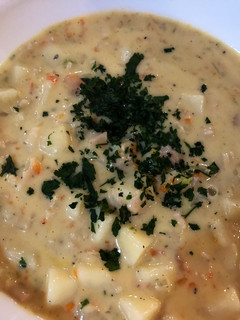 A picture of Clam Chowder Outback Steakhouse style.