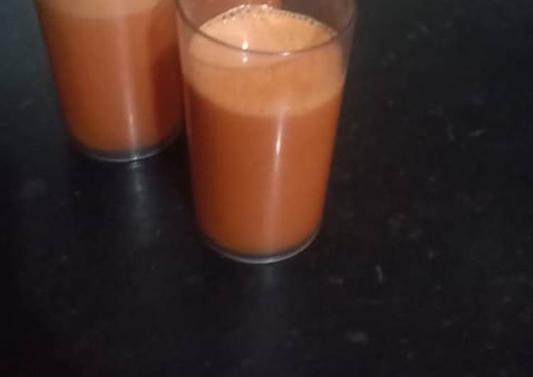 Steps to Make Favorite Carrot orange juice