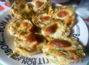Una foto de Bocaditos de zucchini y queso