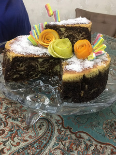 عکسی از دستور کیک زبرا مهسا پز