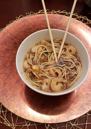 A picture of Shrimp ramen.