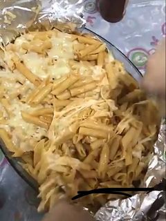 صورة لوصفة مكرونة بالقصدير