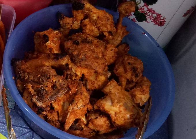Standar Resep buat Ayam bakar bumbu rujak sajian Idul Fitri  lezat