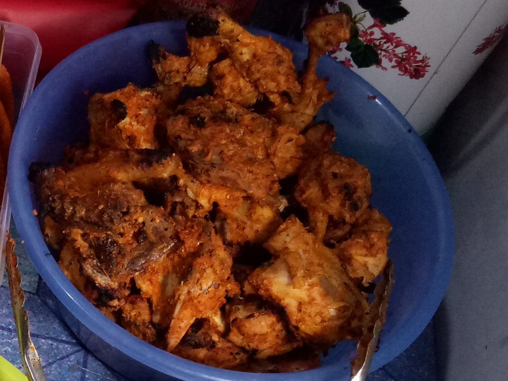 Standar Resep buat Ayam bakar bumbu rujak sajian Idul Fitri  lezat