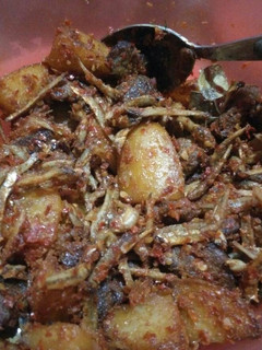 Foto resep Balado daging, kentang, teri