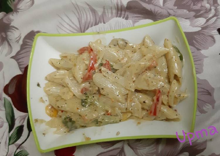 Simple Way to Prepare Ultimate Penne Alfredo Pasta bèchamel sauce