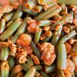 Judías redondas con gambas