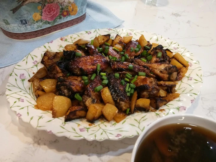 Recipe Roast Chicken Wings with Potatoes the  Makes Drooling Appealing