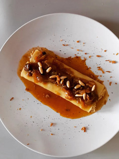 Una foto de Canelones de fricandó de pollo