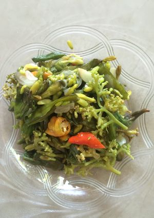 Foto resep Tumis genjer dan kembang kates endeusss