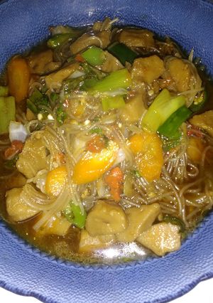Foto resep Bihun kuah pedas
