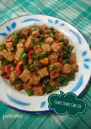 Foto resep Tumis Tempe Cabe Ijo