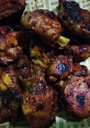Foto resep Ayam bakar kecap pedas (with teflon)
