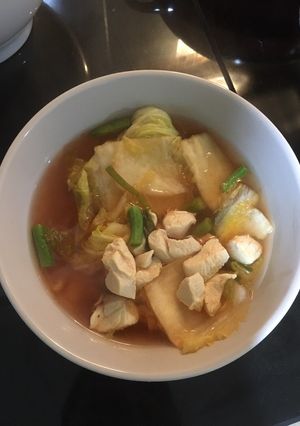 รูปของ ซุปไก่กิมจิสำหรับเด็ก