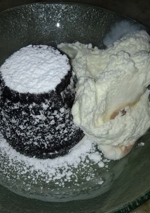 Una foto de Volcanes de chocolate