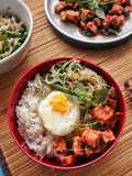 Rice Bowl Tempe Balado ft Tumis Teppanyaki