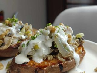 🍠Patate douce rôti à l'égrené de seitan