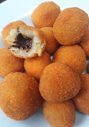 Foto resep Bola bola pisang coklat