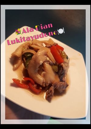 Foto resep Tumis Daging 🥩Jamur Tiram 🍄🤗