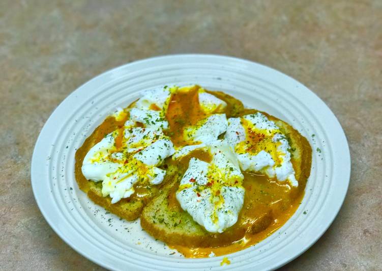 Poached eggs on sourdough