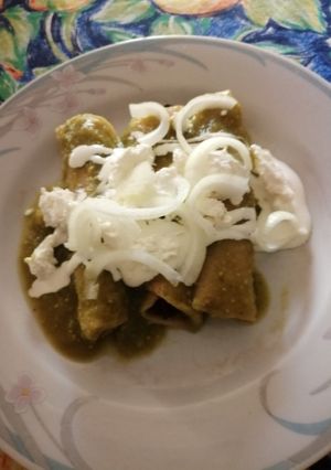 Una foto de Enchiladas verdes