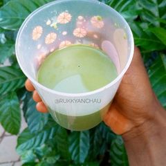 A picture of Fluted pumpkin leaves drink (Ugu drink).