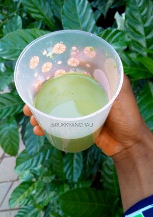A picture of Fluted pumpkin leaves drink (Ugu drink).